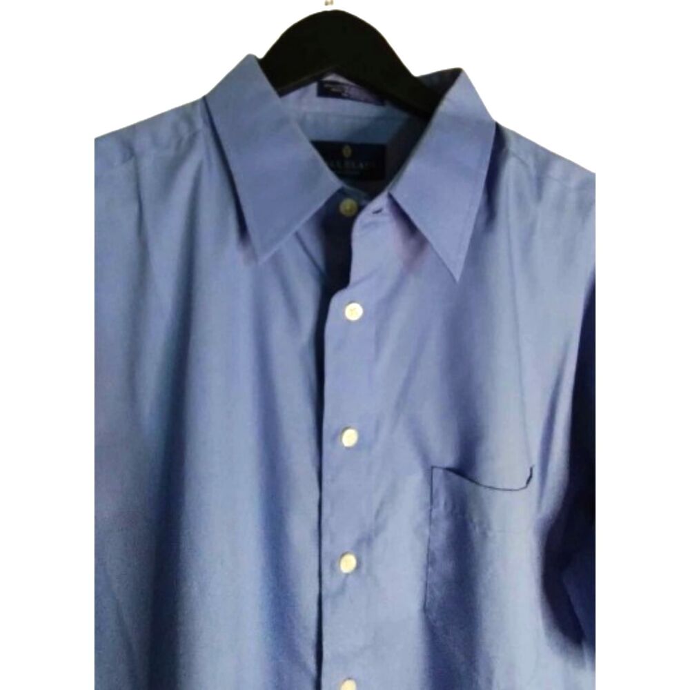 BILL BLASS Premium Blue Dress Shirt Size 16 1/2